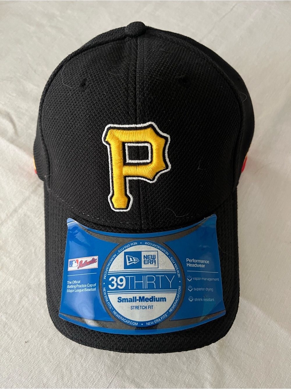 New Era Black and Yellow Pittsburgh Pirates Stretch Fit Cap